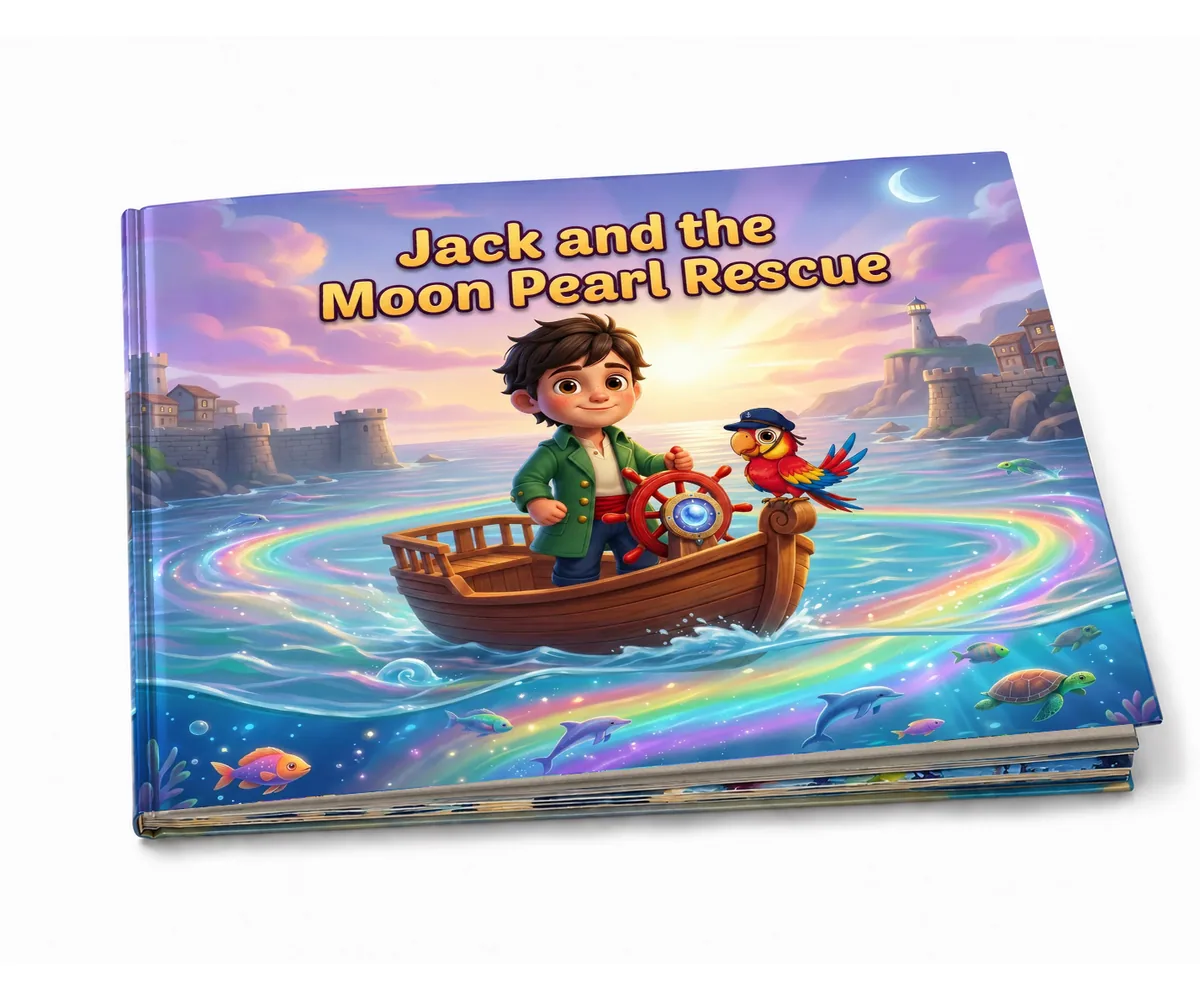 The Moon Pearl Rescue hardcover book cover