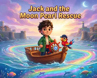 Jack and the Moon Pearl Rescue personalized book cover