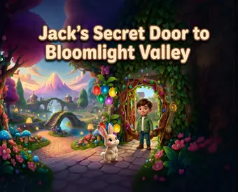 Jack's Secret Door to Bloomlight Valley personalized book cover