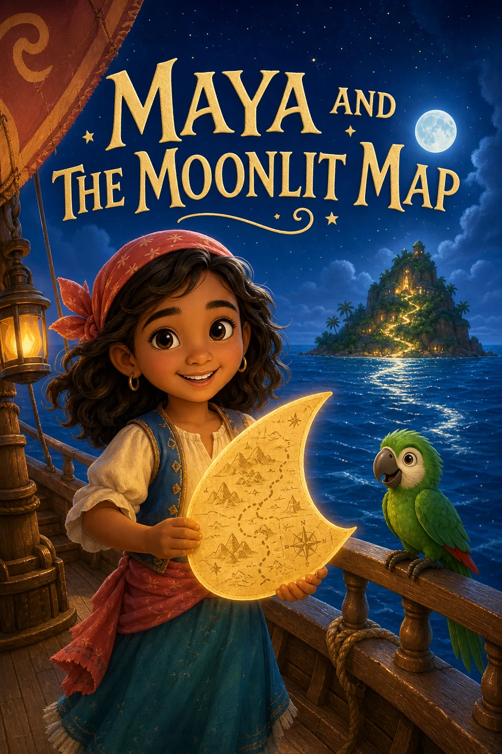 Demo cover for Maya and the Moonlit Map