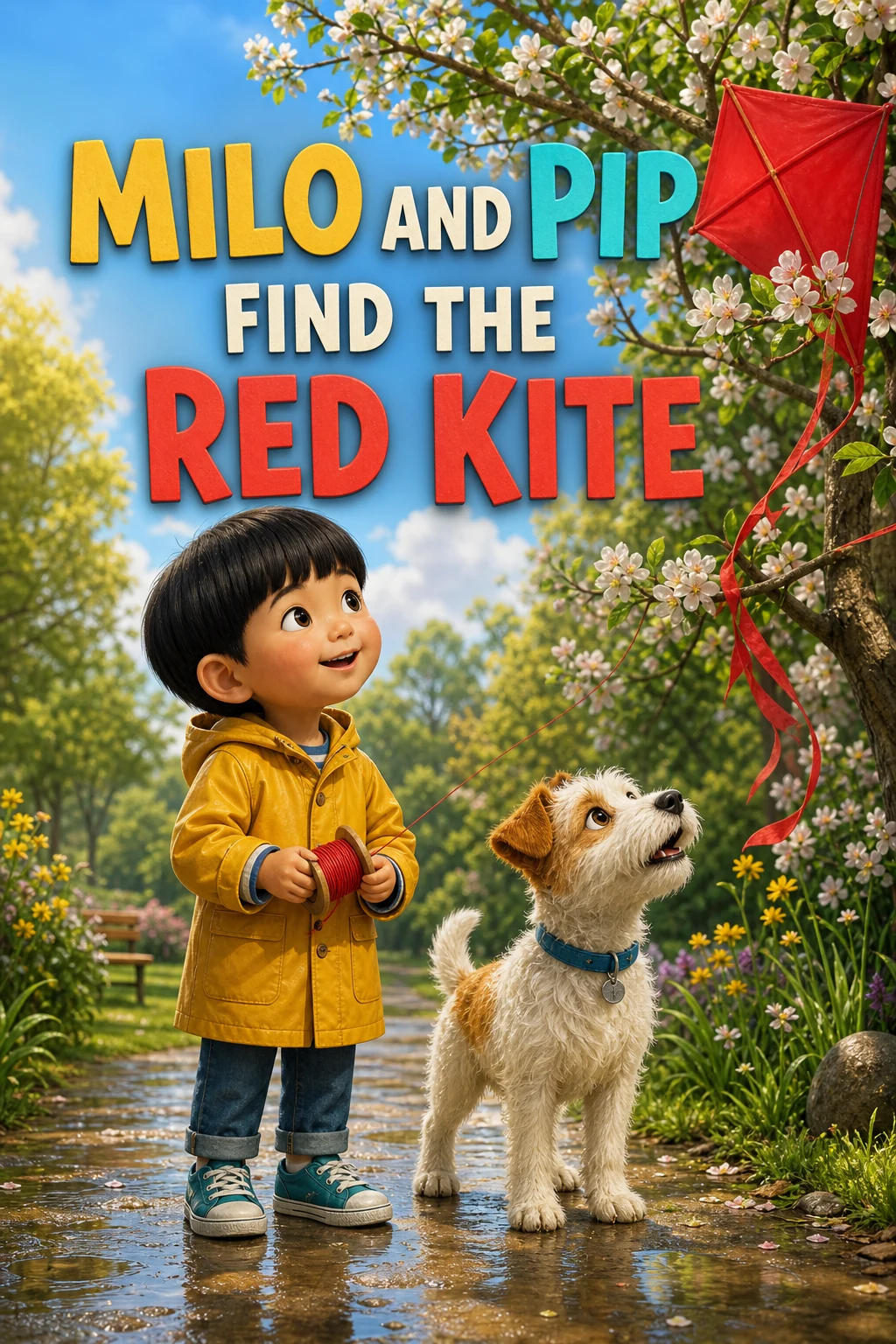 Demo cover for Milo and Pip Find the Red Kite